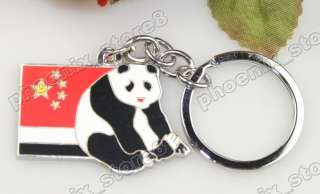 Collectible Flag of China and panda Key Ring  