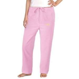  LSU Louisiana State Pink Pajama Scrub Pants Lg Sports 