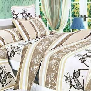  Blancho Bedding   [Beige Deer Totem] Luxury 7PC Bed In A 