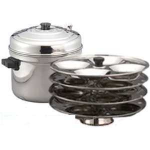 Premier Aluminum Idli Cooker   5 Racks (Make 20 Idlys)  