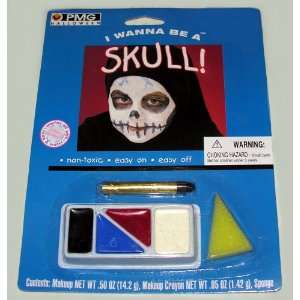  I Wanna Be A Skull Halloween Makeup Kit Toys & Games
