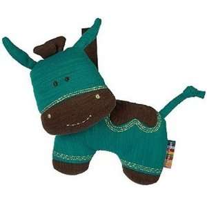  Jumbles Soft Toy   Turquoise Cow Baby
