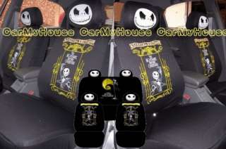Nightmare Before Xmas Gold Moon Car Seat Cover Set  