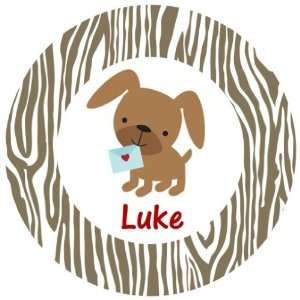  Puppy Love Personalized Melamine Plate 