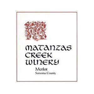    Matanzas Creek Winery Merlot 2007 375ML Grocery & Gourmet Food