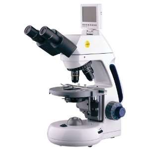  Compound Microscope with Display and Camera, Semi plan 
