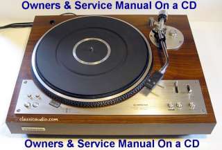 PIONEER PL 530 TURNTABLE OWNERS & SERVICE MANUAL ON CD  