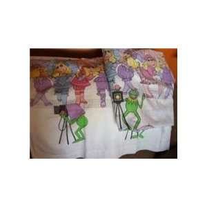 Miss Piggy & Kermit Twin Size Sheets   Flat & Fitted (No Pillowcase)