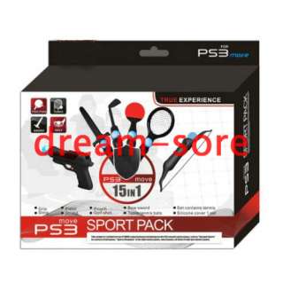 15 in 1 Sport Pack Kit Control Game For PS3 Move Game  