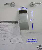 WALL MOUNT SINK WATERFALL FAUCET CHROME BATH FAUCETS CL  