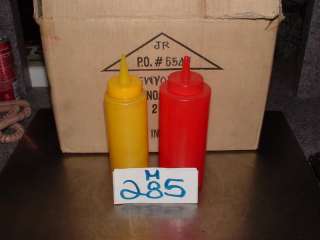 Plastic Mustard & Ketchup Containers restaurant tavern cake decorating 