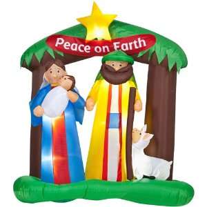 Nativity Scene 5.9 Ft x 6.7 Ft Christmas Airblown Inflatable