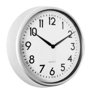  Thick Rim Wall Clock in White