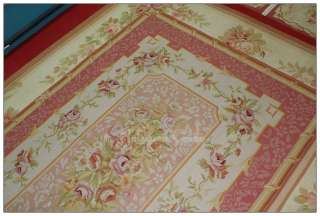   Purple red/pink edges in a deeper shadding to calm the whole rug down