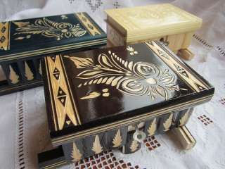   Hungarian Wooden Puzzle Secret Jewellery Ring Box Brown Gift Lock Box
