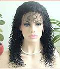 Lace Front 100% Indian Remy Human Hair Curly Wig 22 Ra