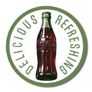  Coca Cola Coke Bottle Round 60s Retro Vintage Tin Sign 