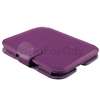 Purple Leather Case+LED Tablet Reading Light For Nook 2 Simple Touch 