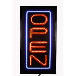  Vertical Led Bright Motion Open Sign 25x13x1 