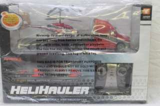   RED HELIHAULER Remote Control RC Radio Control Helicopter W SEMI TRUCK