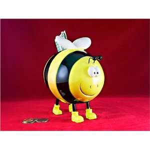  Funky Bee Piggy Bank   Yellow black stripe Toys & Games