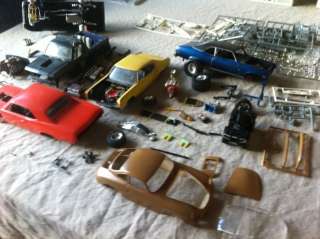 Lot of model car parts,124 , 125, Model cars, Revell, AMT,Aoshima 