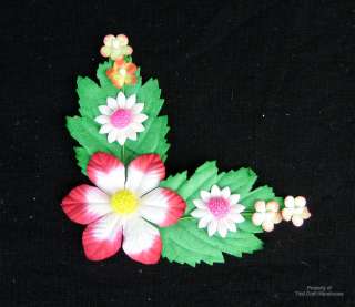 Thai Saa Paper Small Corner Frame Piece Flowers Mix 2  