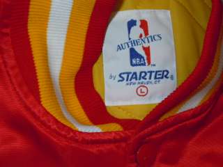 Vintage Houston Rockets retro satin Starter Jacket XL rare  