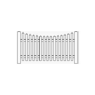  Vinyl Fencing   Traditional Picket   Scalloped Top   3 