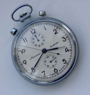   russian collectables with manual winding pocket watch chronograph for