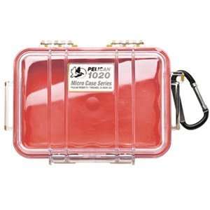  PELICAN 1020 MICRO CASE RED WITH CLEAR LID Electronics