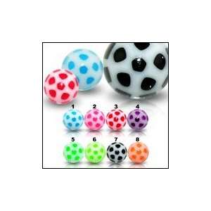  UV Soccer Ball Piercing Jewelry Jewelry