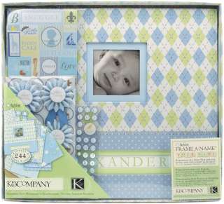 Little House Baby Boy Postbound Scrapbook Kit Boxed 12X12 K243460