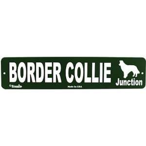  Border Collie Junction Street Sign Patio, Lawn & Garden