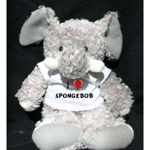  Plush Elephant (Slowpoke) toy with I Love Spongebob Toys & Games