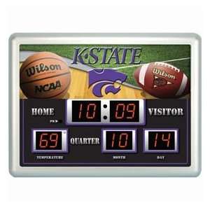   Kansas State Wildcats Clock   14x19 Scoreboard