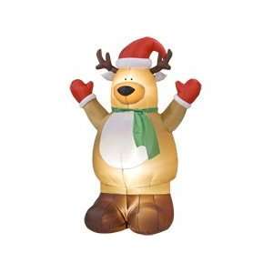  7ft Airblown Inflatable Christmas Reindeer Patio, Lawn 