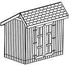 4X8 SLANT ROOF SHED, 26 CLASSIC GARDEN SHED PLANS ON CD  