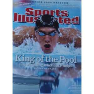   Illustrated Magazine August 18 2008 King of the Pool Michael Phelps
