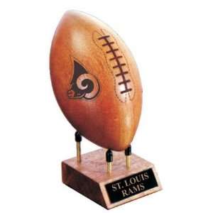   Rams 13 Scale Mahogany Football with Carved Laces