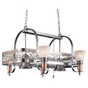Scroll Filigree Pot Rack with Lamps and Lights, Various Colors, 36L x 