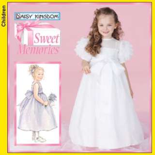 GIRLS FORMAL PARTY BRIDESMAID DRESS SEWING PATTERN 3 14  