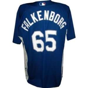  Dodgers Game Used Blue Batting Practice Jersey 50 Sports Collectibles