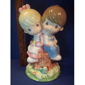 Precious Moments Coin Bank A Penny for your Thoughts