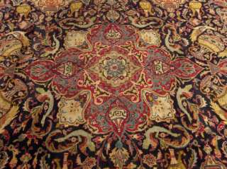   Beautiful Handmade Signed Persian Pictorial Archaeological Kashmar Rug
