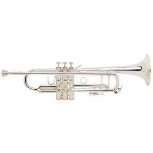   Lightweight Pro Bb Trumpet With 72 Bell In Silver Musical Instruments