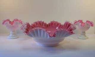 Westmoreland Old Quilt Milk Glass Compote Candy Dish  