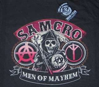 Sons of Anarchy TV Show SAMCRO Men of Mayhem T Shirt  
