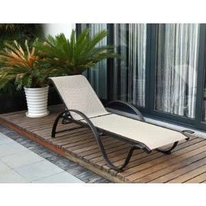  RTA Adjustable Lounge Chair in Black Patio, Lawn & Garden