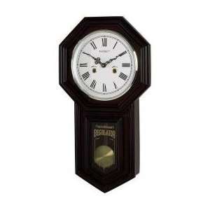  Schoolhouse Quartz Regulator Clock Cherry